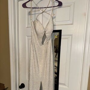 Sparkling white gown/pantsuit